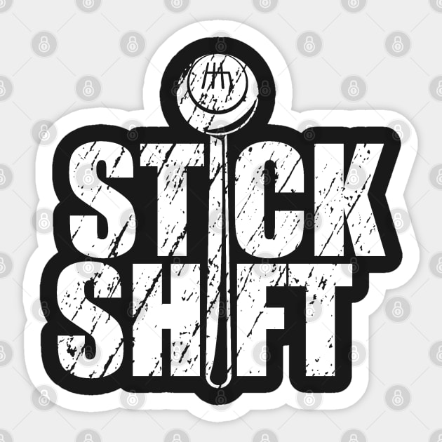 Stick Shift Sticker by enrynz